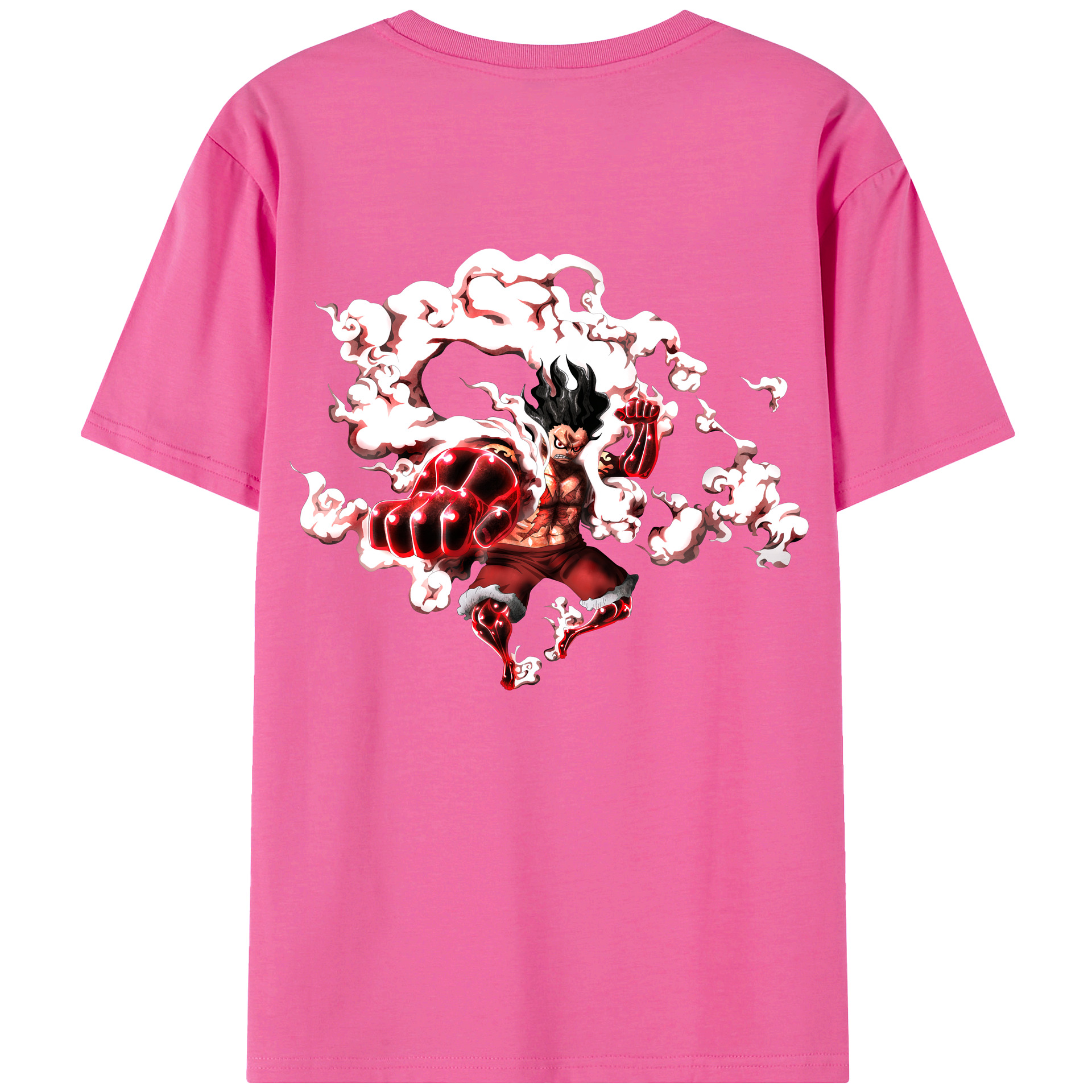 ワンピース モンキー・D・ルフィ ONE PIECE Monkey D. Luffy レディース半袖Tシャツ(バックプリント)